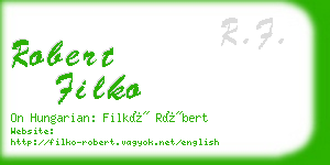 robert filko business card